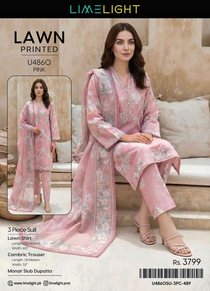 Stitched Printed Warm Khaddar 2 Piece - Tea Pink