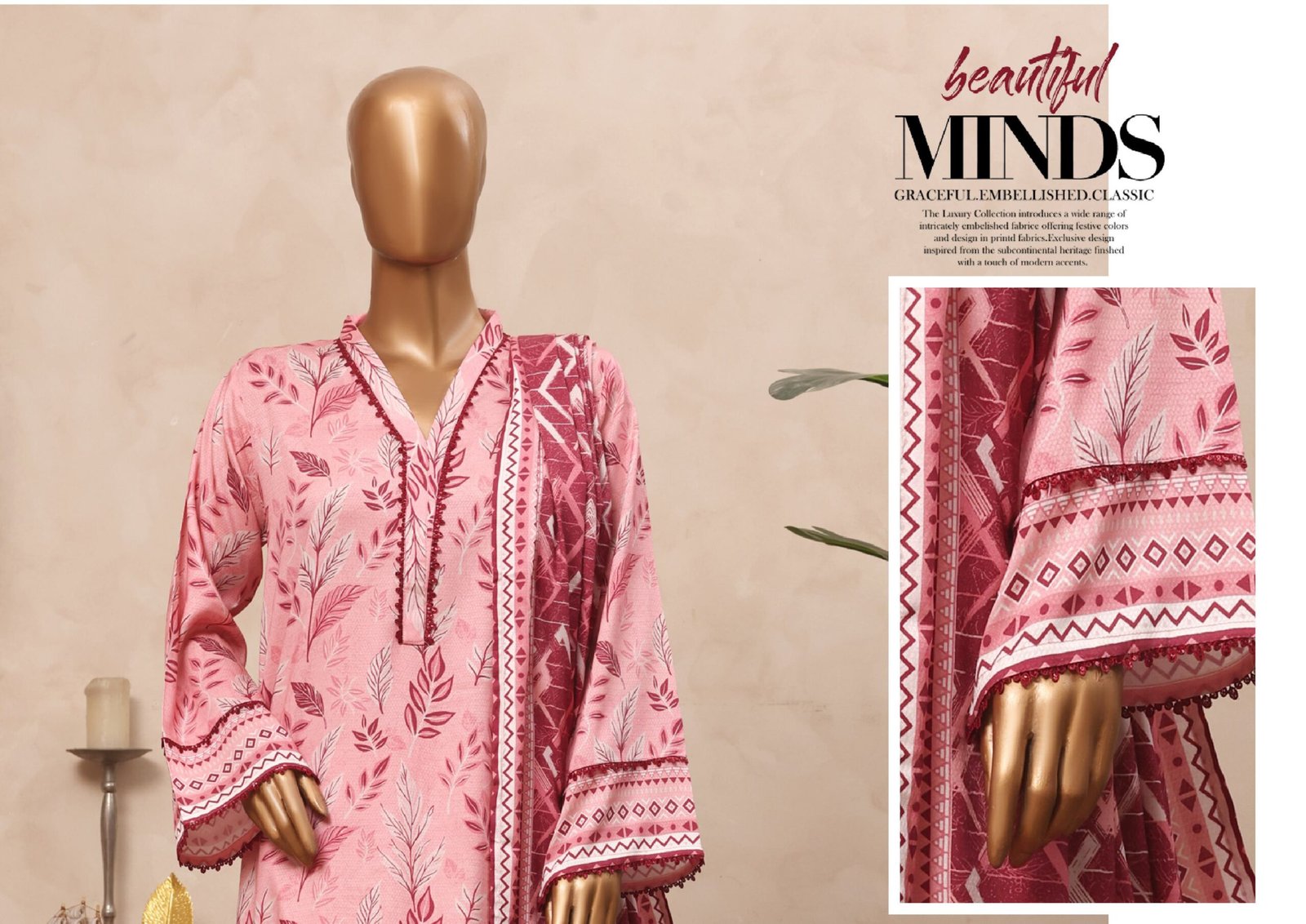 Riwayat Viscose Unstitched 3-Piece Rvv1d11 - Image 3