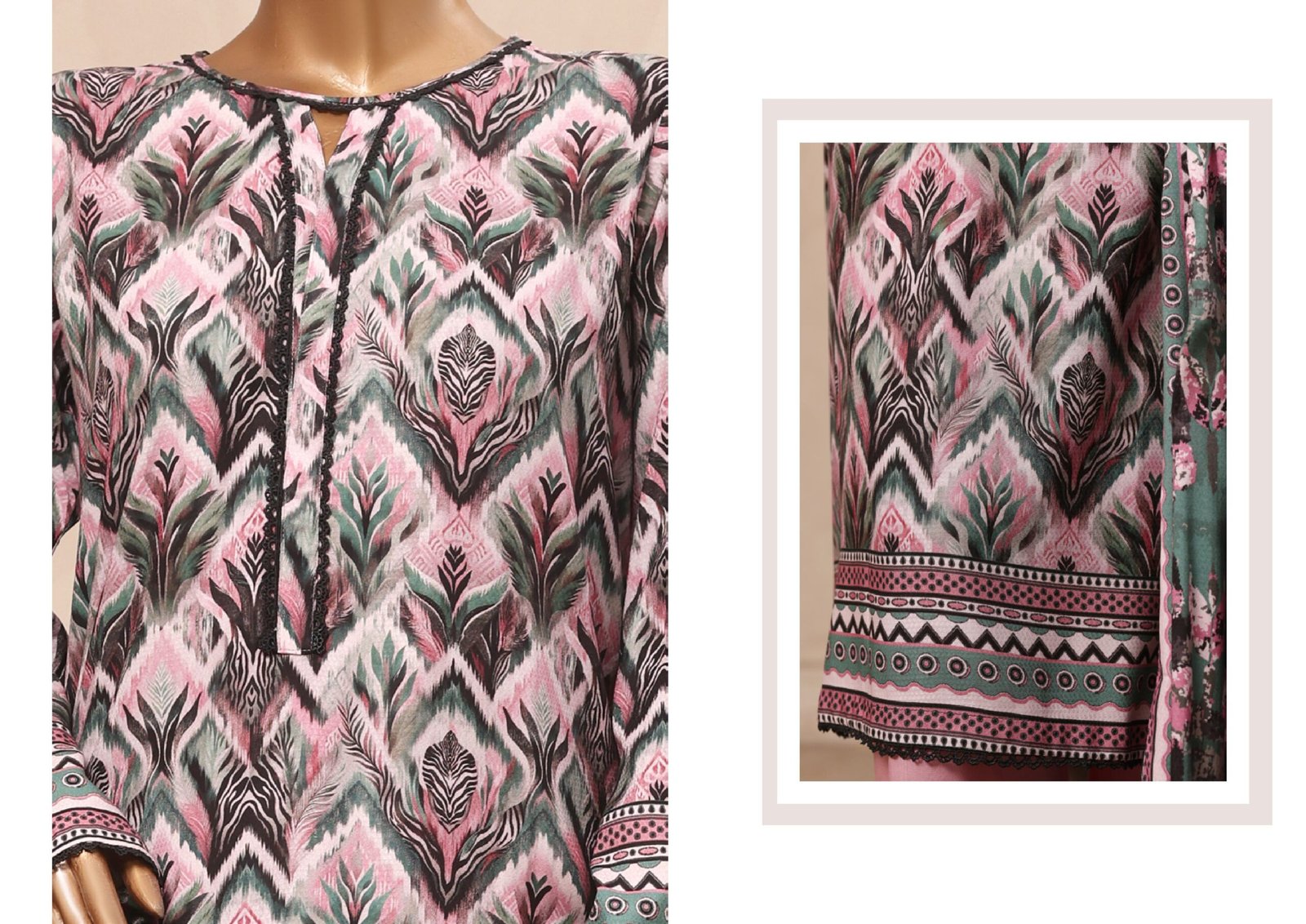 Riwayat Viscose Unstitched 3-Piece Rvv1d10 - Image 2