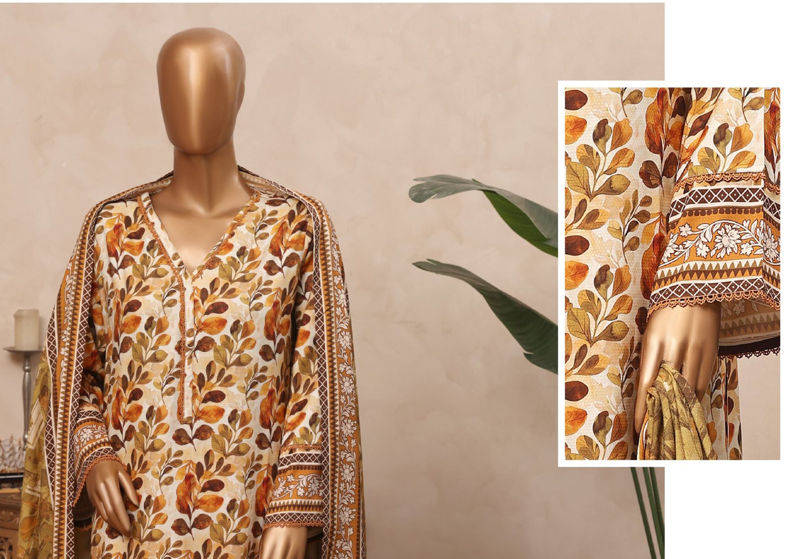 Riwayat Viscose Unstitched 3-Piece Rvv1d7 - Image 3