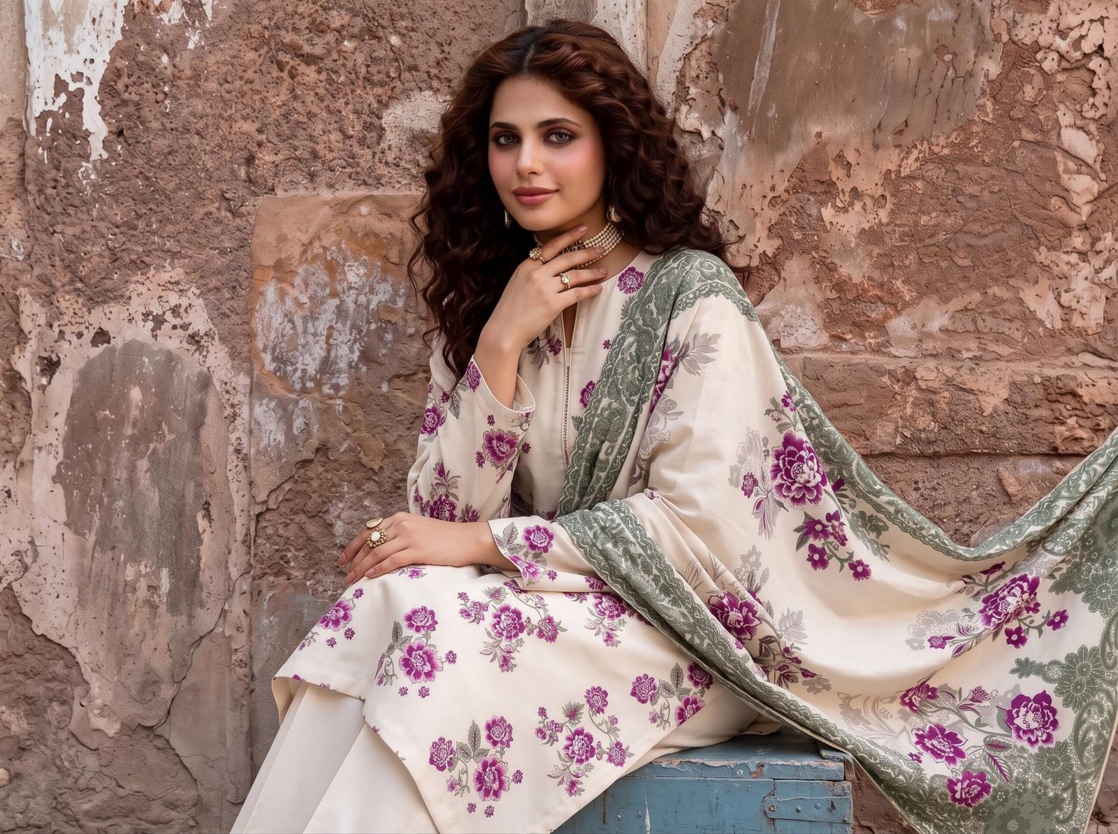 Motifz Printed Khaddar 3-Piece Unstitched Suit Mkv1d6 - Image 4