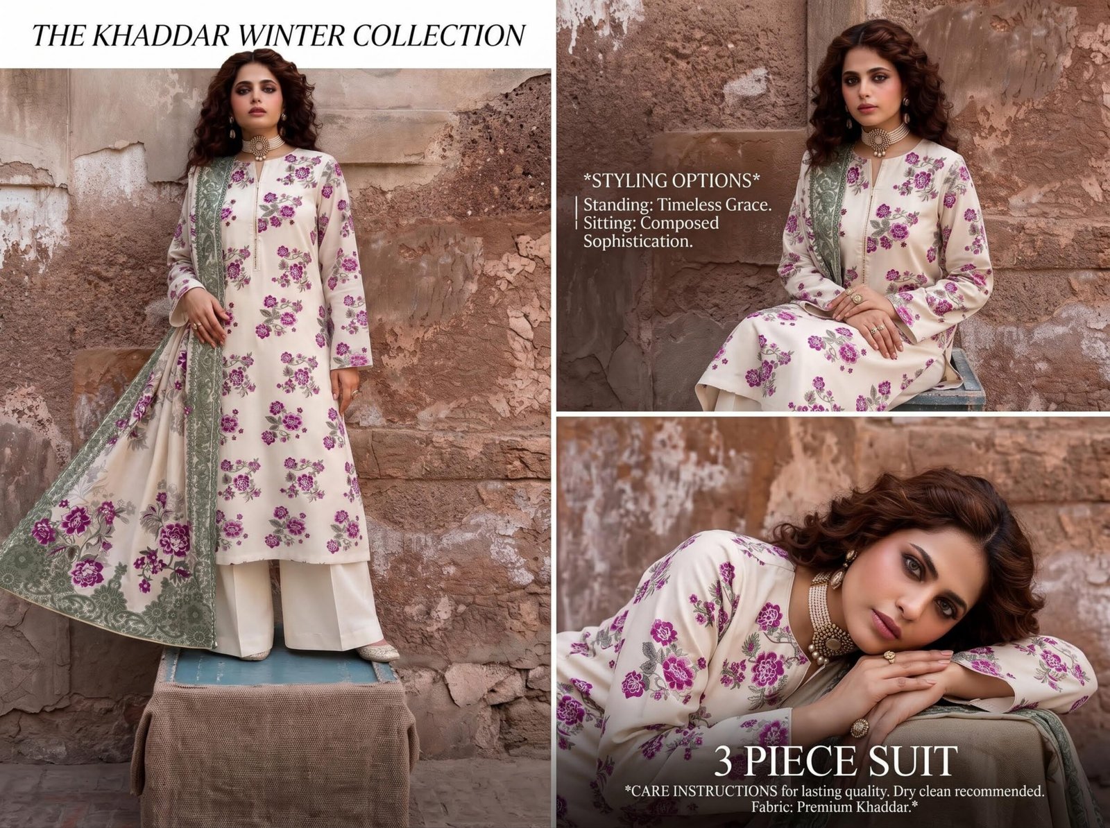 Motifz Printed Khaddar 3-Piece Unstitched Suit Mkv1d6 - Image 2