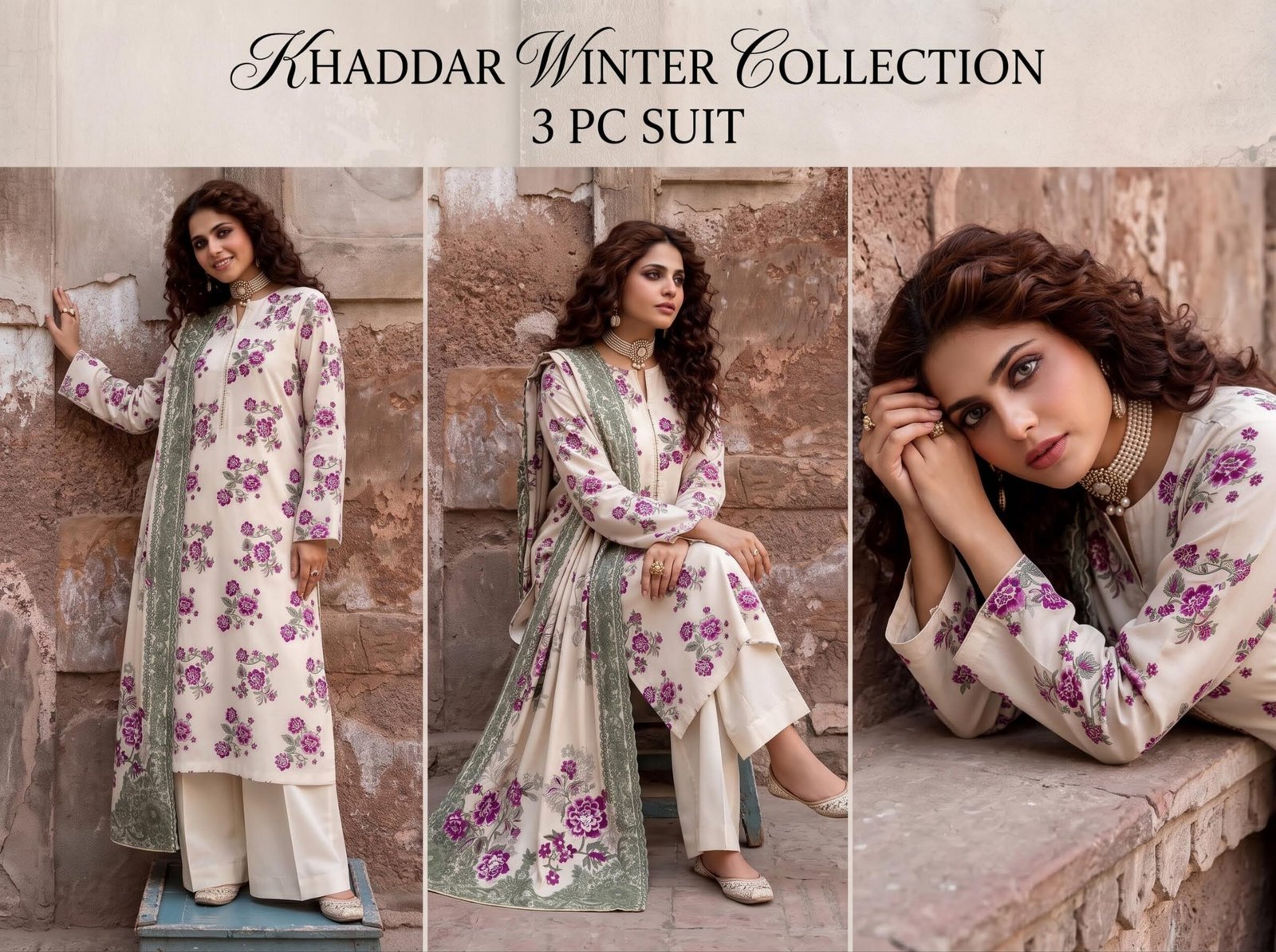 Motifz Printed Khaddar 3-Piece Unstitched Suit Mkv1d6 - Image 3