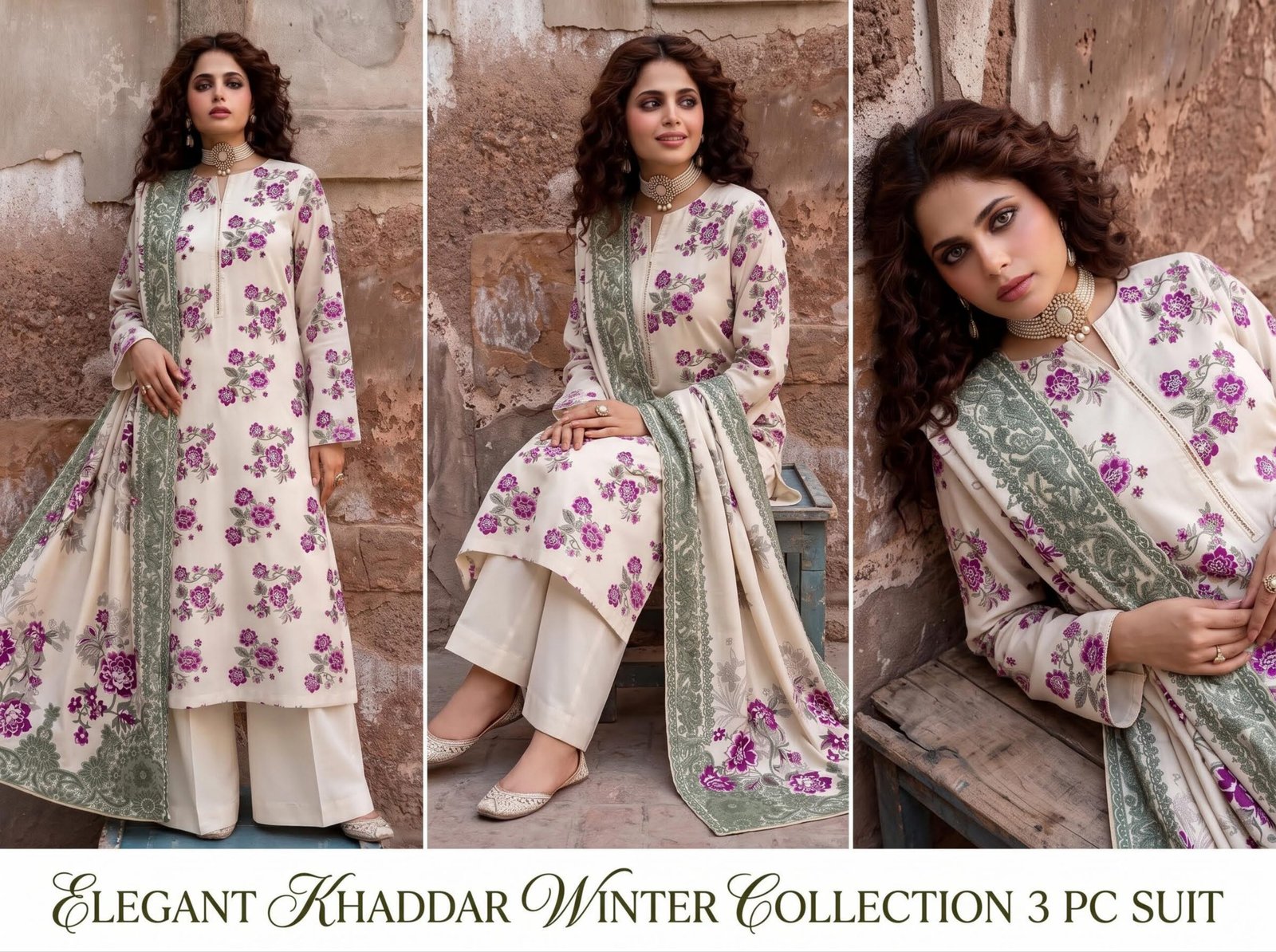 Motifz Printed Khaddar 3-Piece Unstitched Suit Mkv1d6